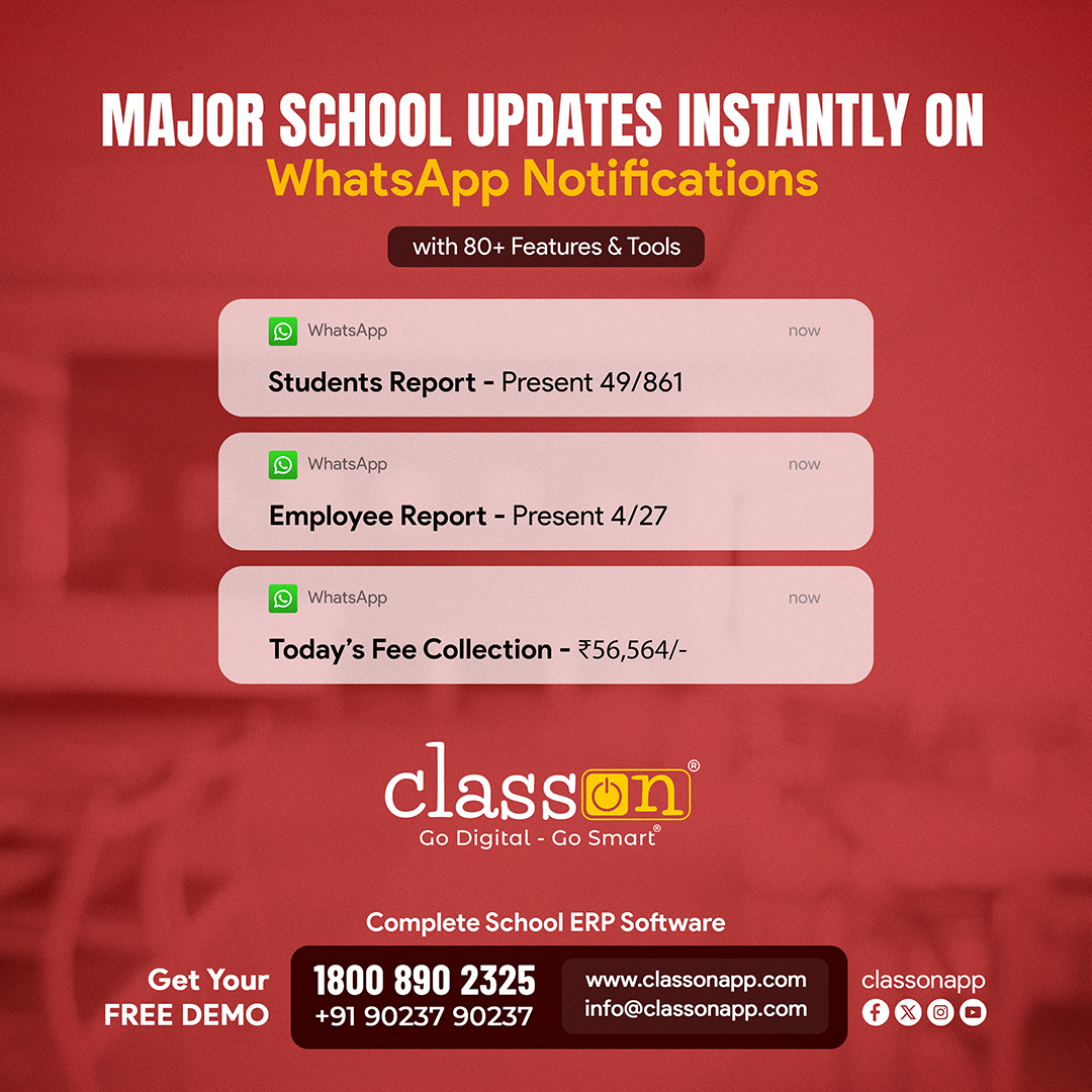 School ERP Software Whatsapp Feature